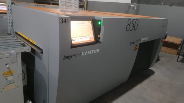 CTP Convencional UV Basysprint 850 ANO 2010 com alimentador e furador Punch offset interno